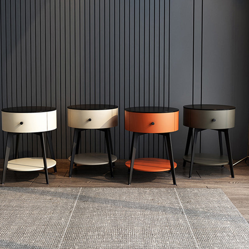 Modernes 22-Zoll-Tisch-Tisch-Stein-Top 1-Drawer-Regal mit 22 Zoll