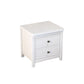 Modern 2-Drawer Storage Nightstand 20 Inch H Imitation Wood Legs Included Night Table