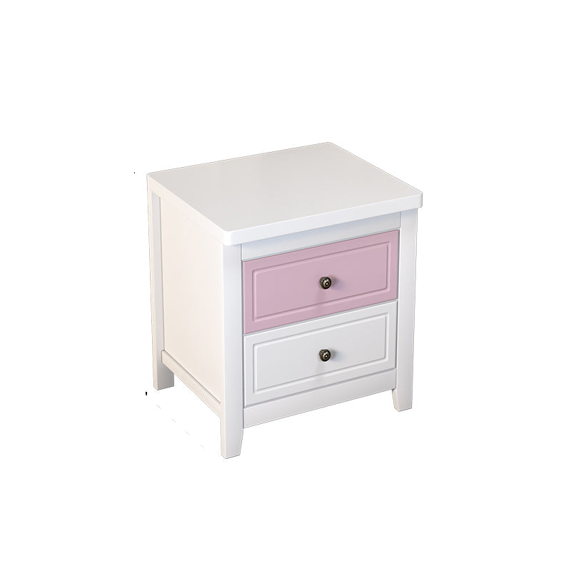 Nightand de rangement moderne de 2 titres de 2 pouces Himitation Les jambes en bois incluent la table de nuit