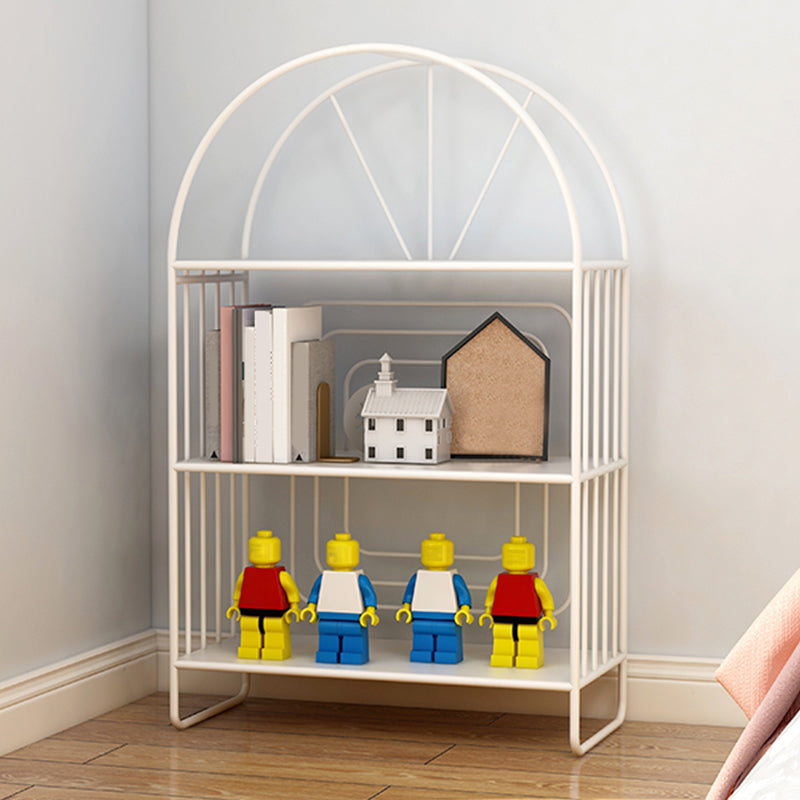 Modern Metal Nightstand Open Storage Iron Shelf Included Night Table with Legs Clearhalo 'Bedroom Furniture' 'furn' 'furn_night_stand' 'Furniture' 'night_stand' 'Nightstands' 5609338