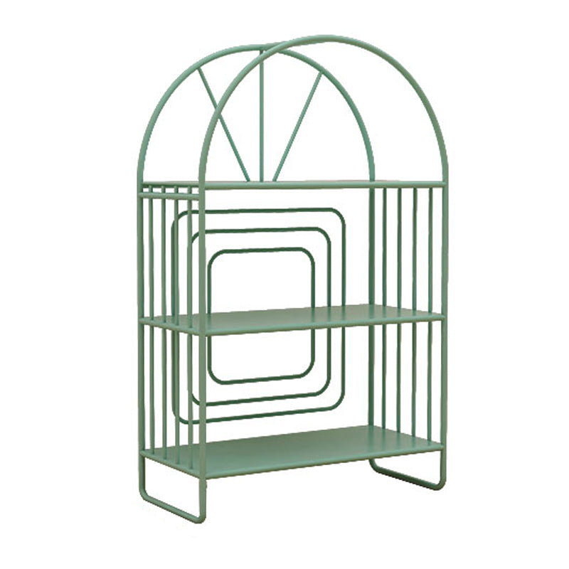 Modern Metal Nightstand Open Storage Iron Shelf Included Night Table with Legs 24"L x 11"W x 39"H Green Clearhalo 'Bedroom Furniture' 'furn' 'furn_night_stand' 'Furniture' 'night_stand' 'Nightstands' 5609344