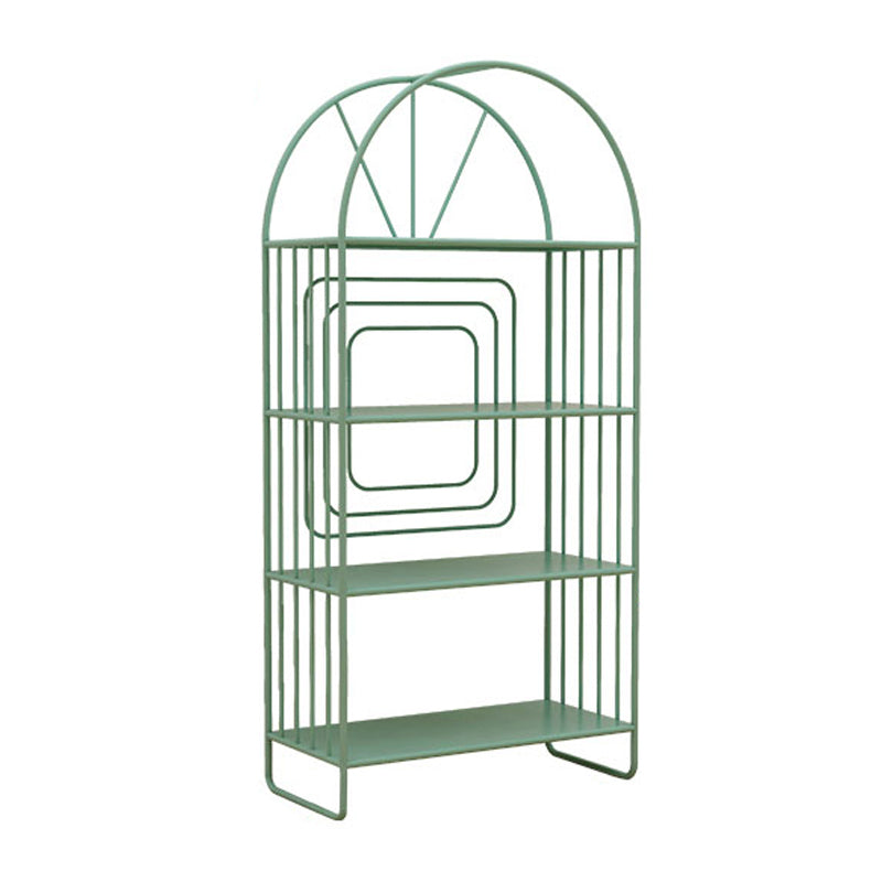 Modern Metal Nightstand Open Storage Iron Shelf Included Night Table with Legs 24"L x 11"W x 51"H Green Clearhalo 'Bedroom Furniture' 'furn' 'furn_night_stand' 'Furniture' 'night_stand' 'Nightstands' 5609346