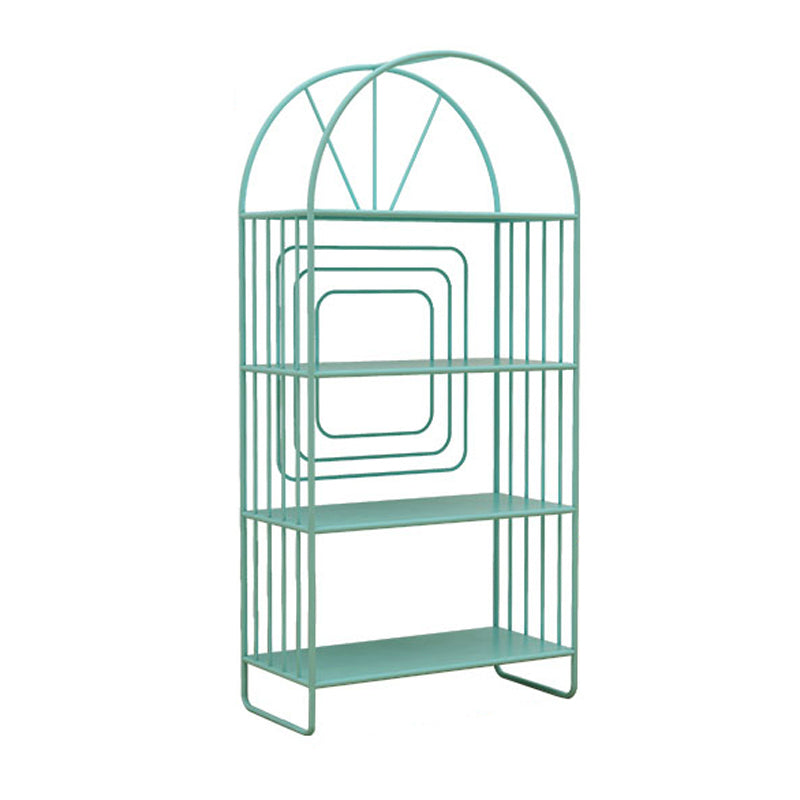 Modern Metal Nightstand Open Storage Iron Shelf Included Night Table with Legs 24"L x 11"W x 51"H Blue Clearhalo 'Bedroom Furniture' 'furn' 'furn_night_stand' 'Furniture' 'night_stand' 'Nightstands' 5609350