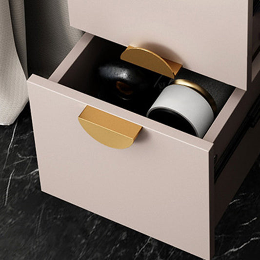 Glam Stone Top Bed Nightstand 2-Drawer Imitation Wood Legs Included Night Table Clearhalo 'Bedroom Furniture' 'furn' 'furn_night_stand' 'Furniture' 'night_stand' 'Nightstands' 5609480