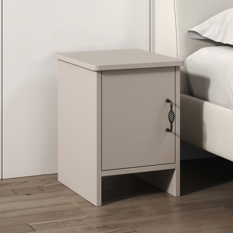 Mobile moderno per comodino il lato destro grigio imitazione tavolo da notte in legno con porta