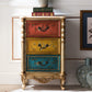 Rustic Wood Chest Vertical Chest with 3/4/5 Drawers for Bedroom