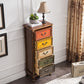 Rustic Wood Chest Vertical Chest with 3/4/5 Drawers for Bedroom