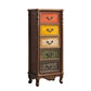 Rustic Wood Chest Vertical Chest with 3/4/5 Drawers for Bedroom