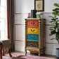 Rustic Wood Chest Vertical Chest with 3/4/5 Drawers for Bedroom