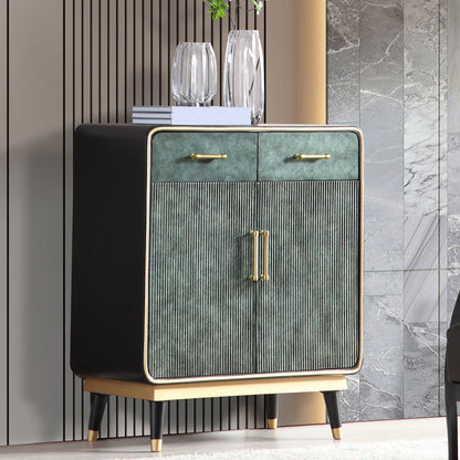 Massieve houten borst met metalen benen borst met laden voor slaapkamer