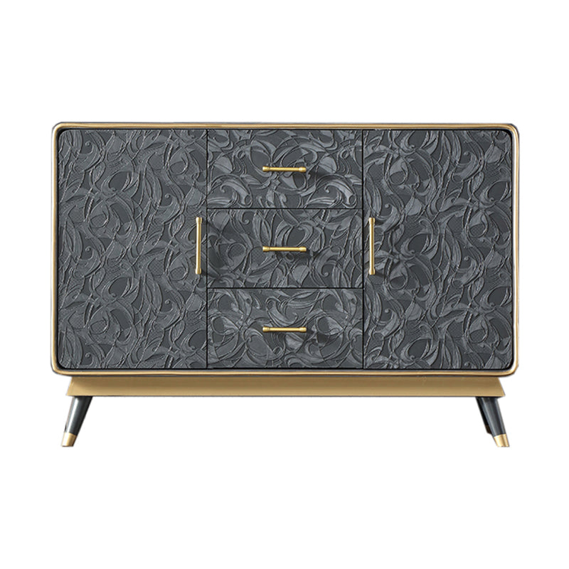 ベッドルーム用の引き出し付き金属製の脚の胸を備えた無垢材の胸