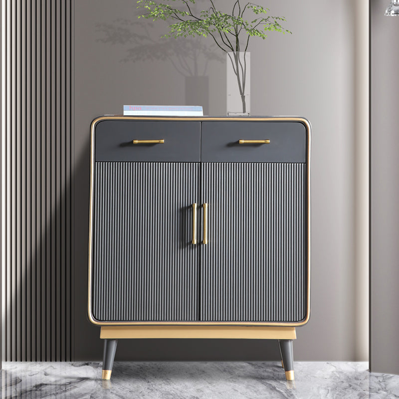 Torace in legno massiccio con gambe metalliche cassa con cassetti per camera da letto