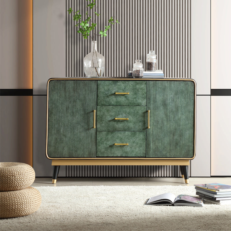 ベッドルーム用の引き出し付き金属製の脚の胸を備えた無垢材の胸