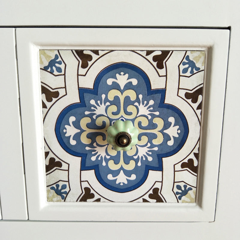 Cassa in legno rustico con cassa di stoccaggio a 4 gambe con cassetti per camera da letto