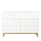 Contemporary Chest with 4 Legs Wood Storage Chest with Drawers for Home/Office
