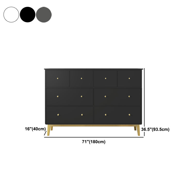 Zeitgenössische Brust mit 4 Beinen Holzspeicherkiste mit Schubladen für Zuhause/Büro