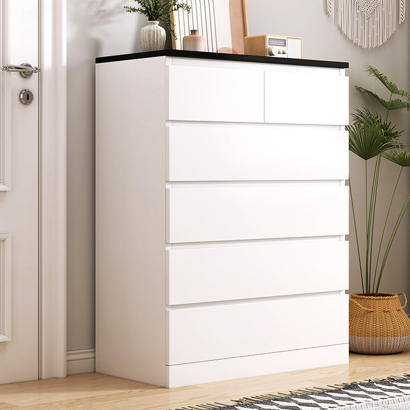Coffre vertical contemporain en bois avec tiroirs pour la maison/bureau