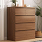 Coffre vertical contemporain en bois avec tiroirs pour la maison/bureau