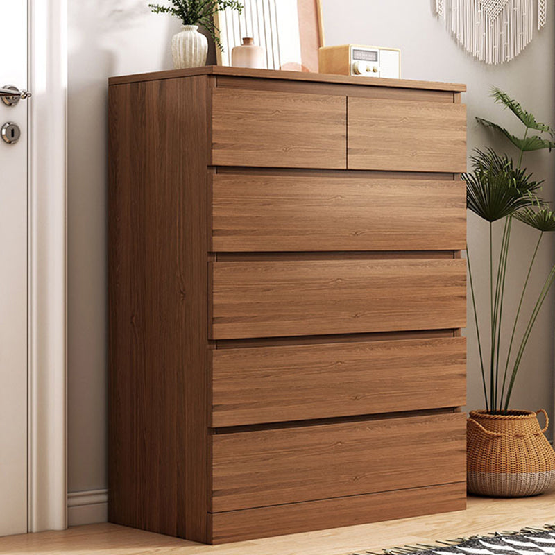 Coffre vertical contemporain en bois avec tiroirs pour la maison/bureau
