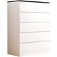 Coffre vertical contemporain en bois avec tiroirs pour la maison/bureau