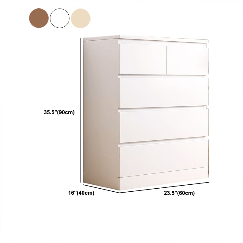 Coffre vertical contemporain en bois avec tiroirs pour la maison/bureau
