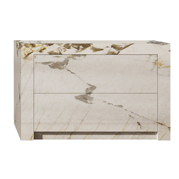 Houten borst met stenen bovenste verticale opbergkast met laden voor slaapkamer