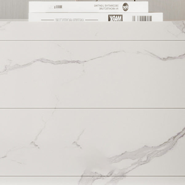 Houten borst met stenen bovenste verticale opbergkast met laden voor slaapkamer