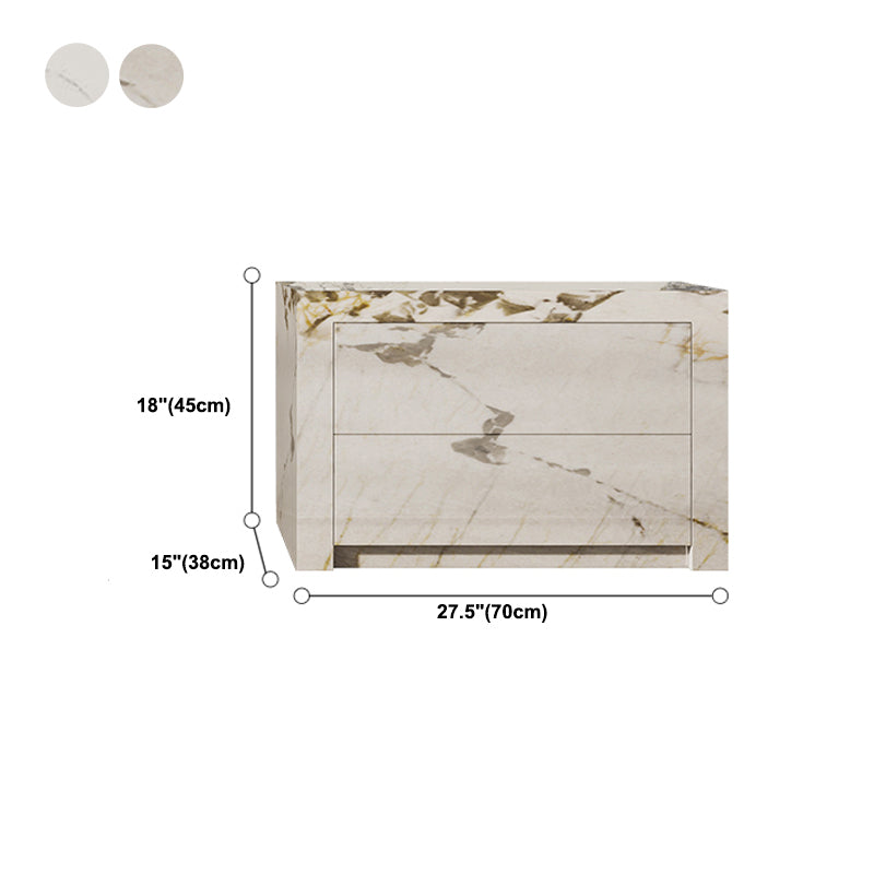 Houten borst met stenen bovenste verticale opbergkast met laden voor slaapkamer