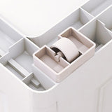 Cofre de lencería blanca/azul/verde cofre de plástico contemporáneo con cajones para dormitorio