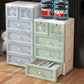 White/Blue/Green Lingerie Chest Contemporary Plastic Chest with Drawers for Bedroom Clearhalo 'Bedroom Furniture' 'Dressers & Chests' 'dressers_chests' 'furn' 'furn_dressers_chests' 'Furniture' 5609814