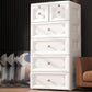 White/Blue/Green Lingerie Chest Contemporary Plastic Chest with Drawers for Bedroom Clearhalo 'Bedroom Furniture' 'Dressers & Chests' 'dressers_chests' 'furn' 'furn_dressers_chests' 'Furniture' 5609816