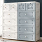 White/Blue/Green Lingerie Chest Contemporary Plastic Chest with Drawers for Bedroom Clearhalo 'Bedroom Furniture' 'Dressers & Chests' 'dressers_chests' 'furn' 'furn_dressers_chests' 'Furniture' 5609817