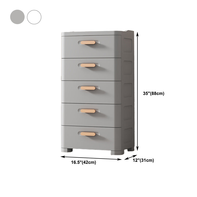 Plastic Chest Contemporary Vertical Storage Chest with Drawers for Bedroom Clearhalo 'Bedroom Furniture' 'Dressers & Chests' 'dressers_chests' 'furn' 'furn_dressers_chests' 'Furniture' 5609862
