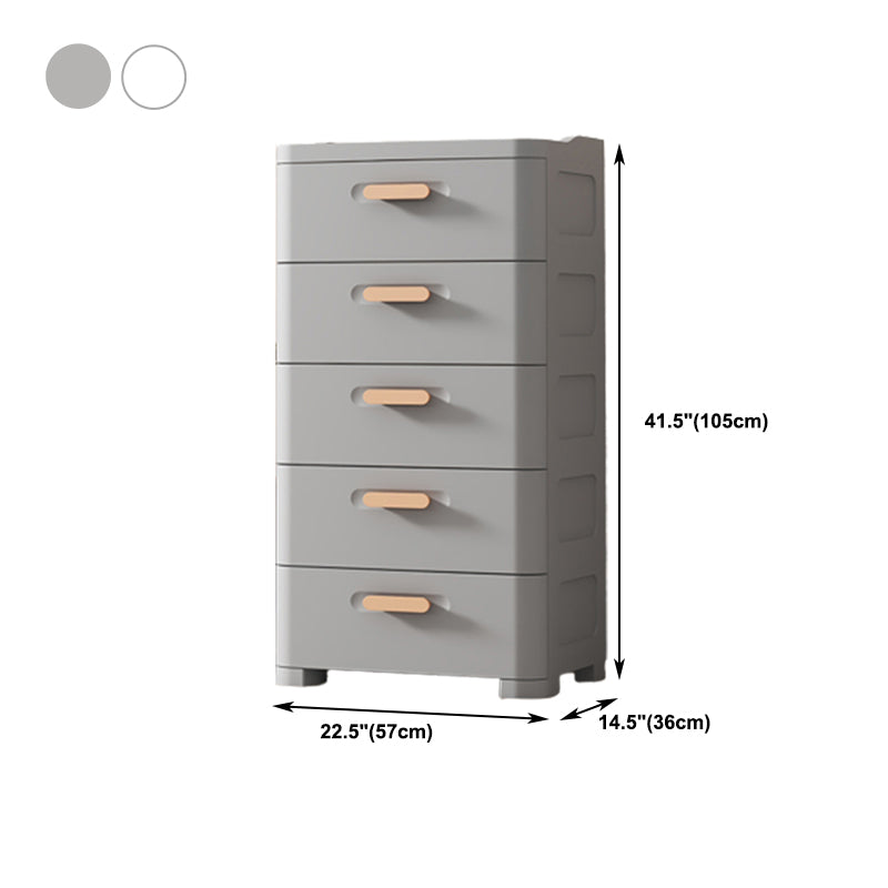 Plastic Chest Contemporary Vertical Storage Chest with Drawers for Bedroom Clearhalo 'Bedroom Furniture' 'Dressers & Chests' 'dressers_chests' 'furn' 'furn_dressers_chests' 'Furniture' 5609865
