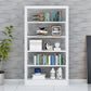78.7-inch H Contemporary Style Cube Bookshelf Metal Bookcase with 5 Shelfs