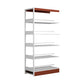 78.7-inch H Contemporary Style Cube Bookshelf Metal Bookcase with 5 Shelfs