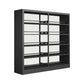 78.7-inch H Contemporary Style Cube Bookshelf Metal Bookcase with 5 Shelfs
