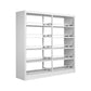 78.7-inch H Contemporary Style Cube Bookshelf Metal Bookcase with 5 Shelfs