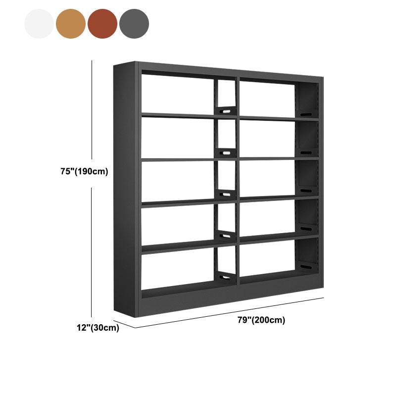 78.7-inch H Contemporary Style Cube Bookshelf Metal Bookcase with 5 Shelfs