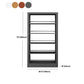 78.7-inch H Contemporary Style Cube Bookshelf Metal Bookcase with 5 Shelfs
