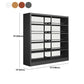 78.7-inch H Contemporary Style Cube Bookshelf Metal Bookcase with 5 Shelfs