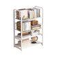 Metal Bookcase Matter Finish Contemporary Etagere Shelf Bookcase 27.5"L x 11"W x 41.7"H Off-White Clearhalo 'Bookcases' 'furn' 'furn_bookcases' 'Furniture' 'Office Furniture' 5609919