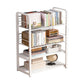 Metal Bookcase Matter Finish Contemporary Etagere Shelf Bookcase 35.5"L x 11"W x 41.7"H Off-White Clearhalo 'Bookcases' 'furn' 'furn_bookcases' 'Furniture' 'Office Furniture' 5609920