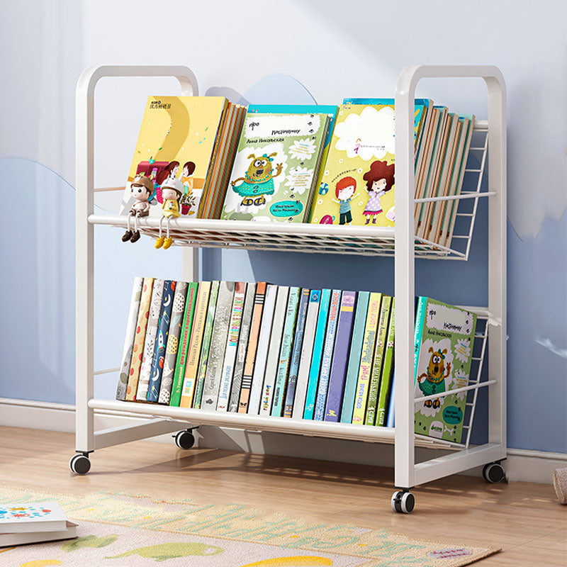 Metal Bookcase Matter Finish Contemporary Etagere Shelf Bookcase Clearhalo 'Bookcases' 'furn' 'furn_bookcases' 'Furniture' 'Office Furniture' 5609921