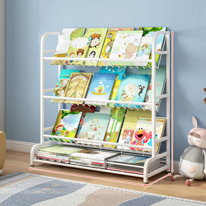 Metal Bookcase Matter Finish Contemporary Etagere Shelf Bookcase Clearhalo 'Bookcases' 'furn' 'furn_bookcases' 'Furniture' 'Office Furniture' 5609923