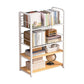 Metal Bookcase Matter Finish Contemporary Etagere Shelf Bookcase 35.5"L x 11"W x 41.7"H Ivory Clearhalo 'Bookcases' 'furn' 'furn_bookcases' 'Furniture' 'Office Furniture' 5609936