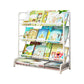 Metal Bookcase Matter Finish Contemporary Etagere Shelf Bookcase 35.5"L x 11.8"W x 40.9"H White Clearhalo 'Bookcases' 'furn' 'furn_bookcases' 'Furniture' 'Office Furniture' 5609943