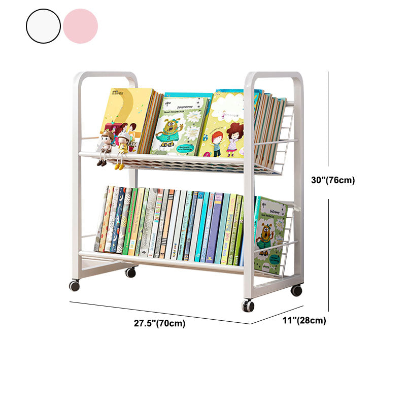 Metal Bookcase Matter Finish Contemporary Etagere Shelf Bookcase Clearhalo 'Bookcases' 'furn' 'furn_bookcases' 'Furniture' 'Office Furniture' 5609945