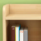 9.4" W Modern Wood Bookcase with Rectangular Shelves Bookshelf  for Living Room