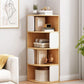Modern Engineered Wood Bookcase Multi Shelves Closed Back Bookshelf